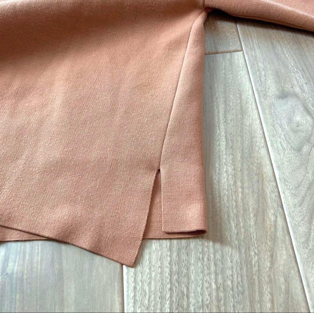 IENA スーパーファインスムースショートカーディガン　ベージュ Vネック