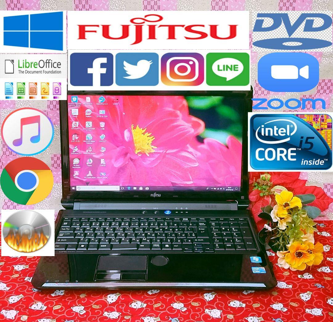 極上品！美品！テレワーク可能！富士通！新型Win11搭載！動画編集
画編集