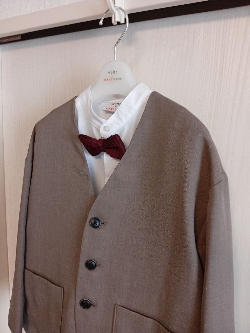 waltz by BEAMS DESIGNノーカラー スーツ 130靴21cm