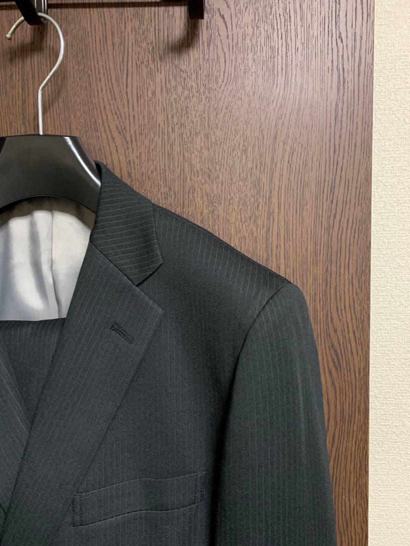 A7新品未使用！超快適ストレッチ2パンツスーツ！ウォッシャブル！ブラック！極小訳