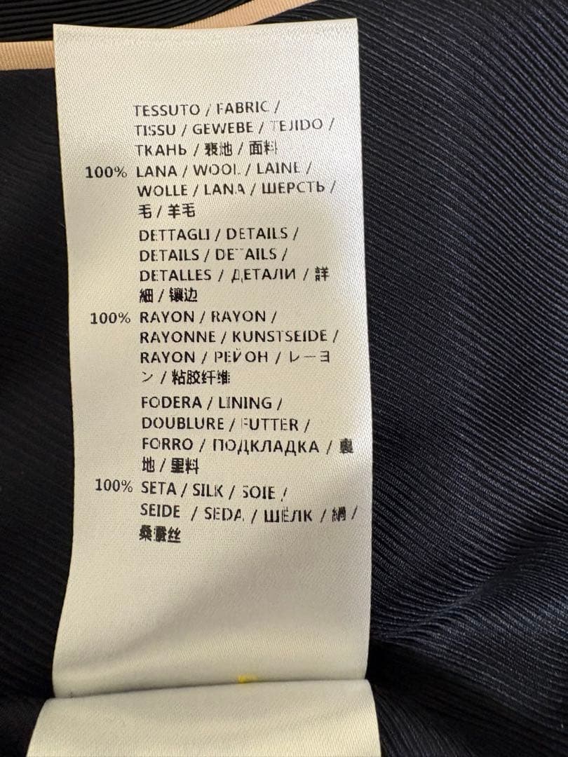 ステラマッカートニー ブラック ドレッシーダブルテーラードジャケット40