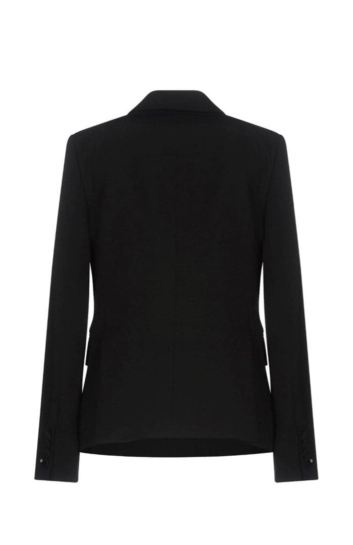 ステラマッカートニー ブラック ドレッシーダブルテーラードジャケット40