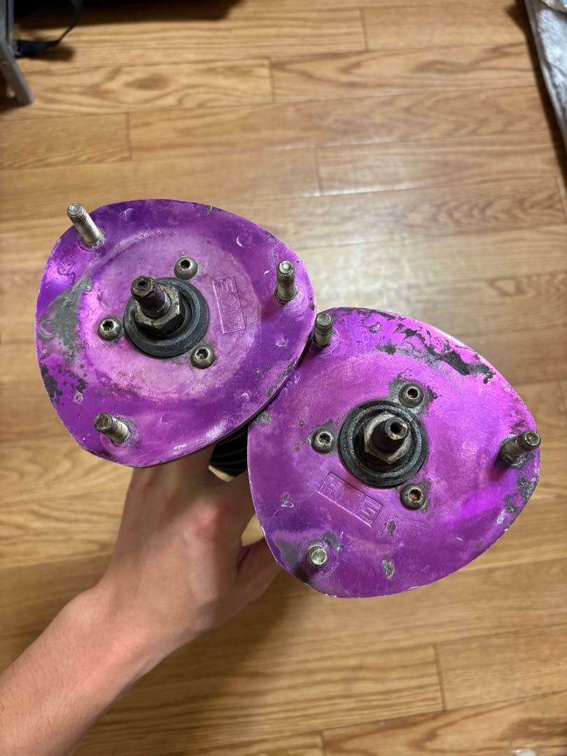 HKS 車高調 2本 抜け固着無し17クラウン チェイサー マークII クレスタ