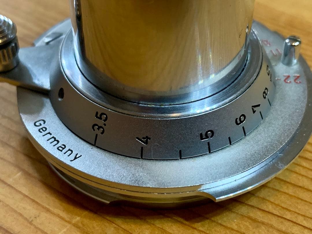 【美品】Leica Elmar 5cm F3.5 ダイヤモンド赤エルマー