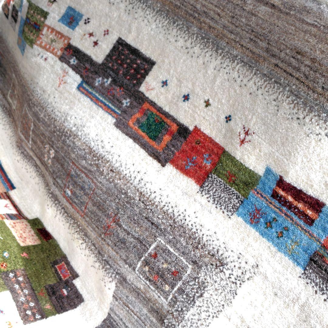 ギャッペ ゾランヴァリギャッベ ラグ カーペット ウール 手織り美品