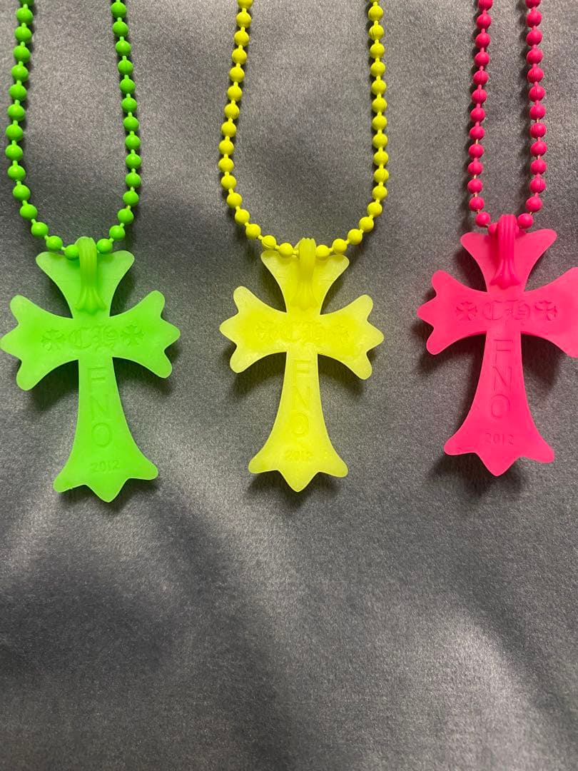 クロムハーツ 2012 FNO限定 ノベルティ CHクロスネックレス 確実正規品