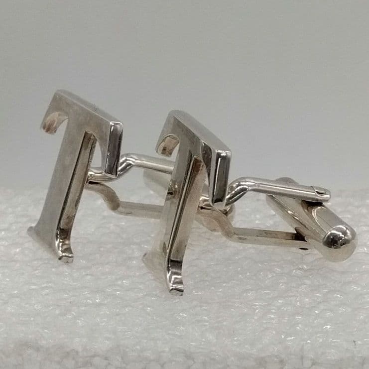 DP3 ティファニー 美品 Tロゴ カフス 925 メンズ カフリンクス