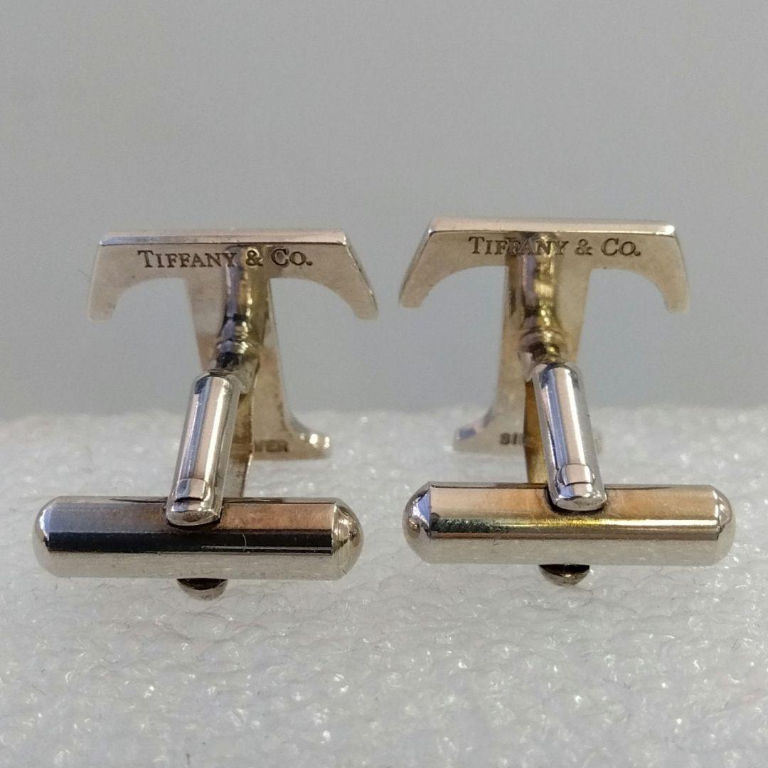 DP3 ティファニー 美品 Tロゴ カフス 925 メンズ カフリンクス