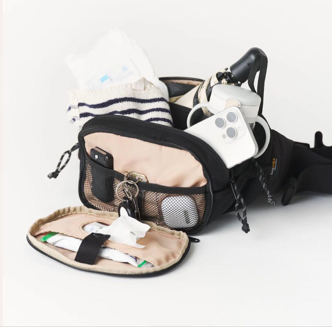 新品同様　Hugoo ブラック ヒップシート スリング