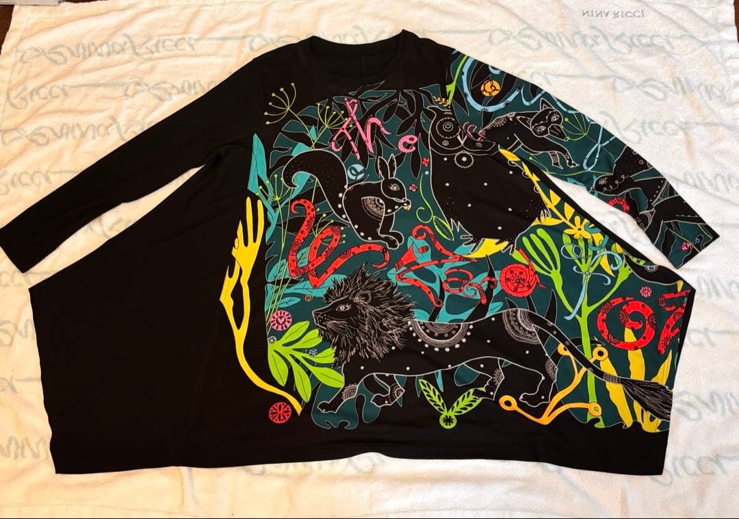 トクコ・プルミエヴォルTOKUKO 1er Vol チュニックうさぎライオン黒9