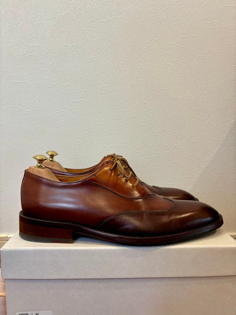 【CENTENÁRIO（センテナリオ）】ウィングチップ ドレスシューズ ブラウン