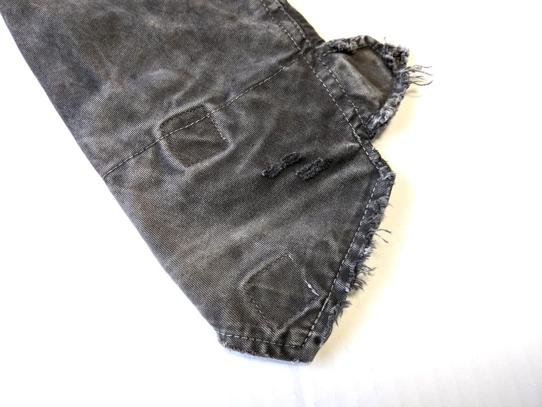 wjk M-66 ライナー付きミリタリージャケット M AKM 墨黒 デストロイ