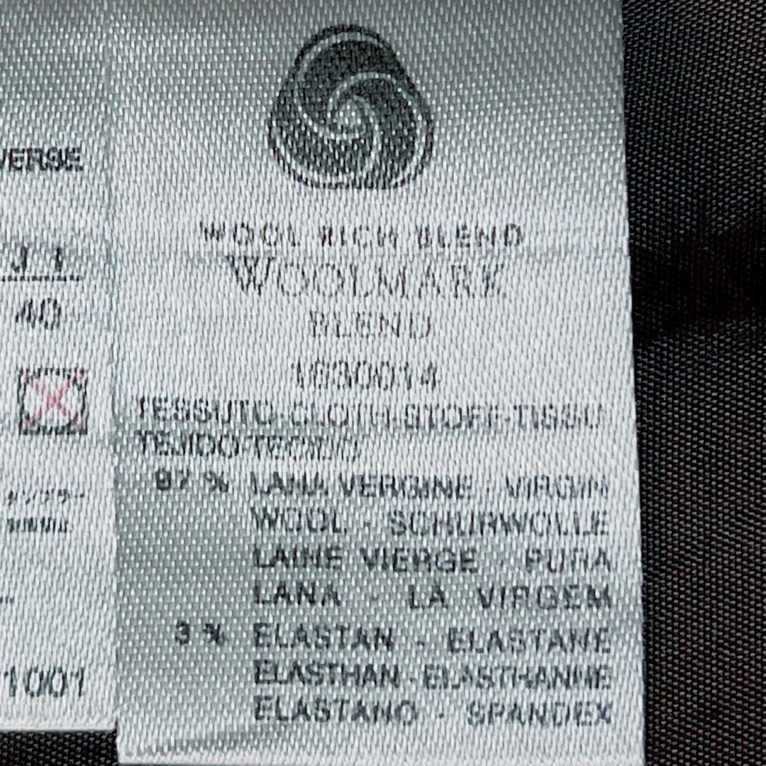 マックスマーラ Ｌ相当【白タグ】　ヴァージンウールジャケット　グレー　ストライプ