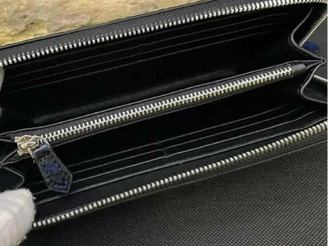 #新品未使用#クロコダイル#ラウンドファスナー#長財布#手染め#ハンドメイド