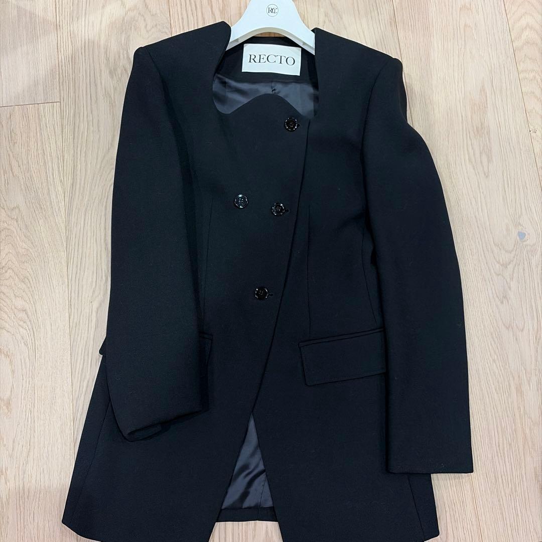 未使用‼️RECTO ブラック テーラードジャケットXS