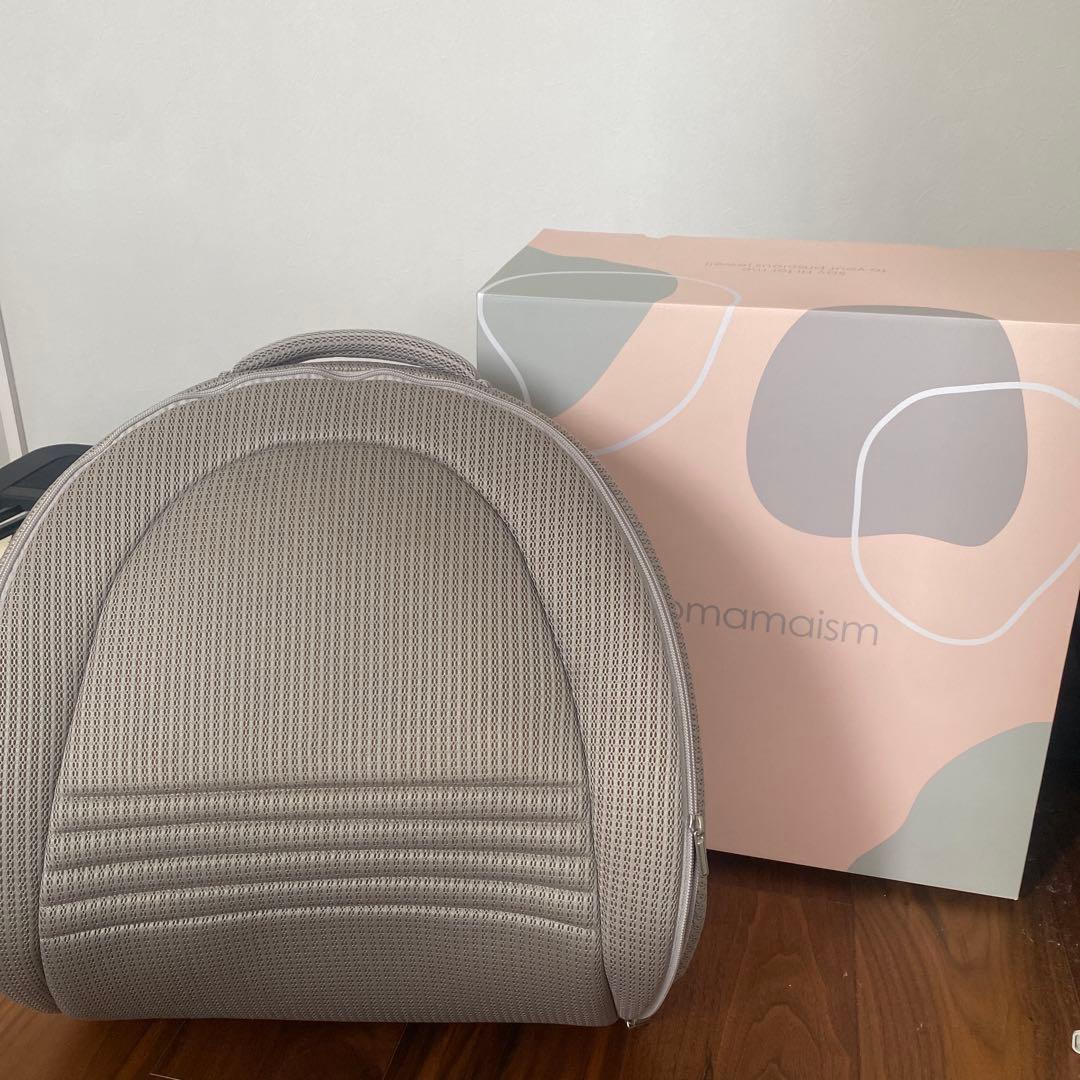 mamaism メッシュベビーベッド グレー