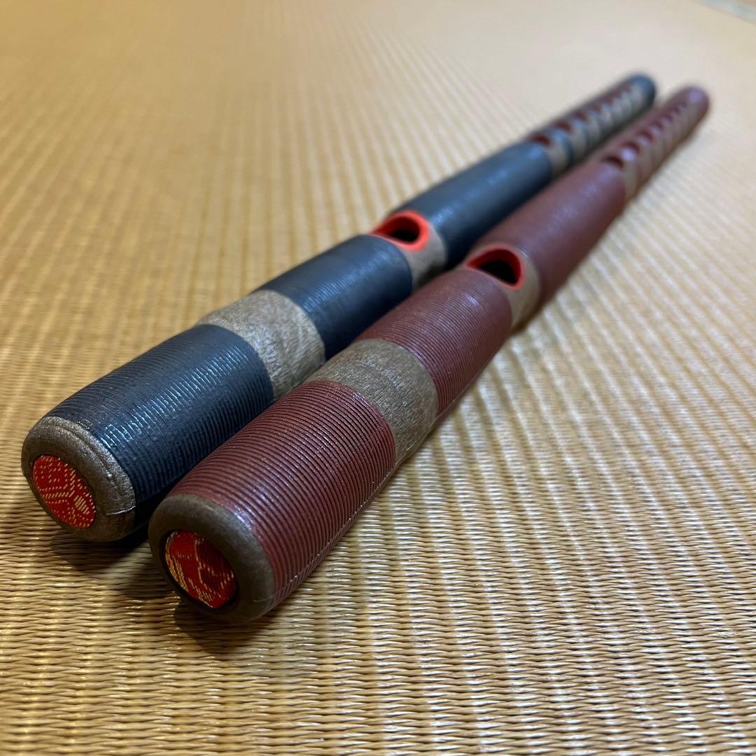 龍笛 2本セット 横笛 雅楽 和楽器 箱付き
