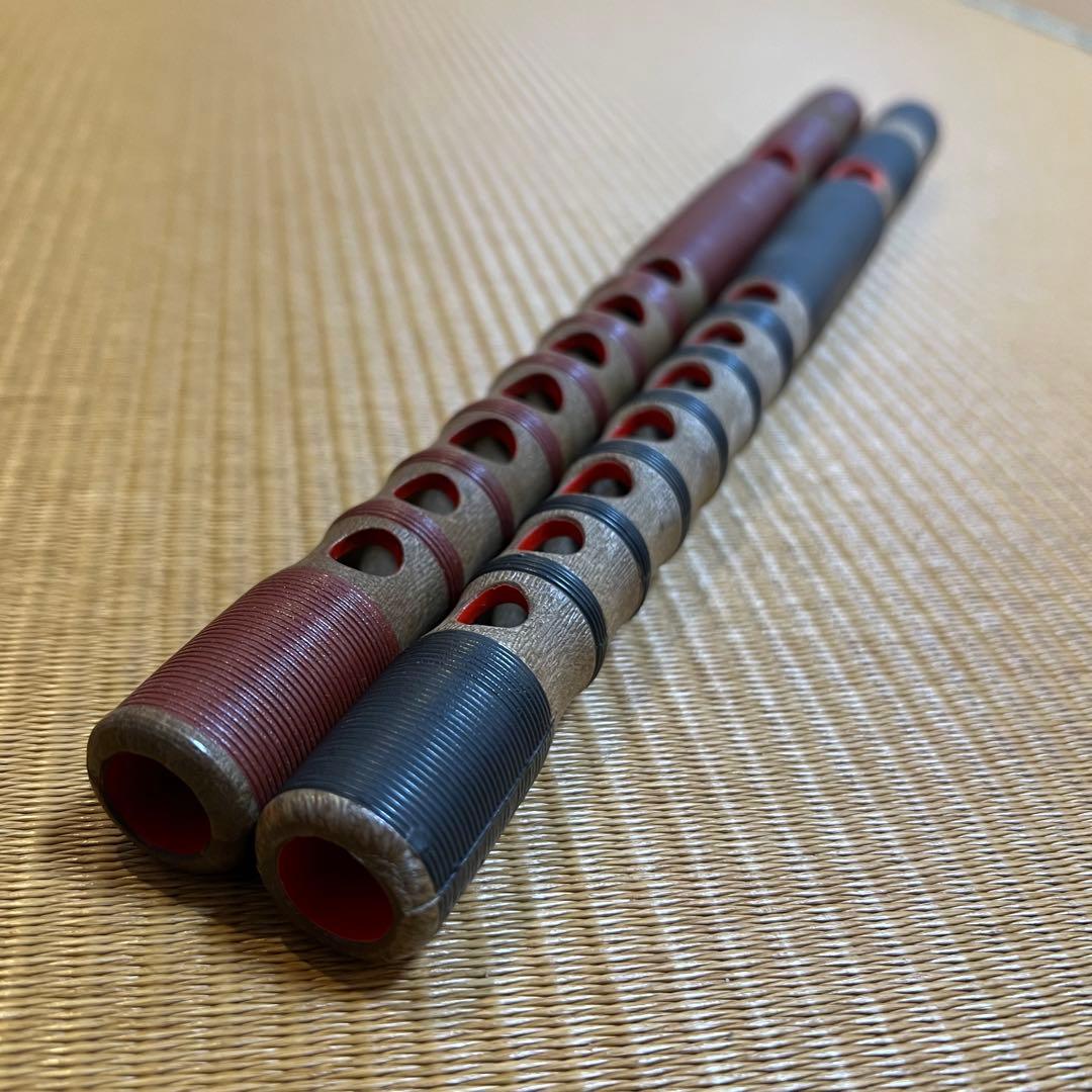 龍笛 2本セット 横笛 雅楽 和楽器 箱付き