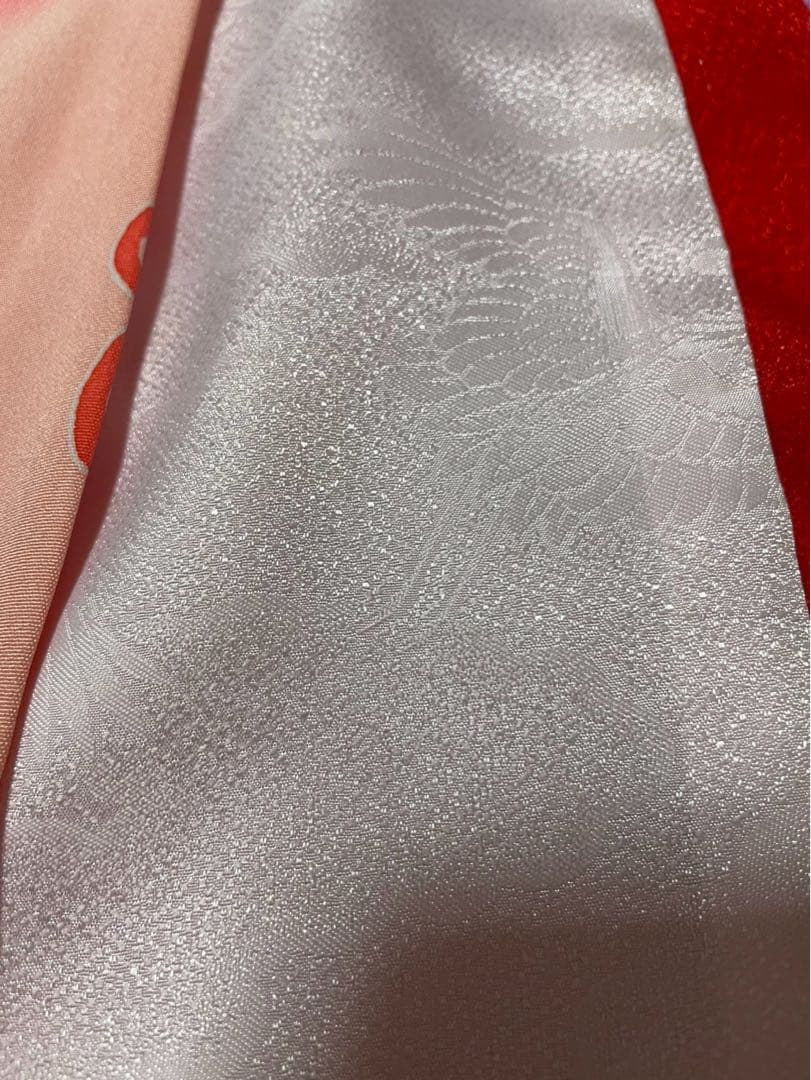 産着　お宮参り　長襦袢付き　正絹　ぼかし　女の子　半襟付き　金彩　辻ヶ花　未使用