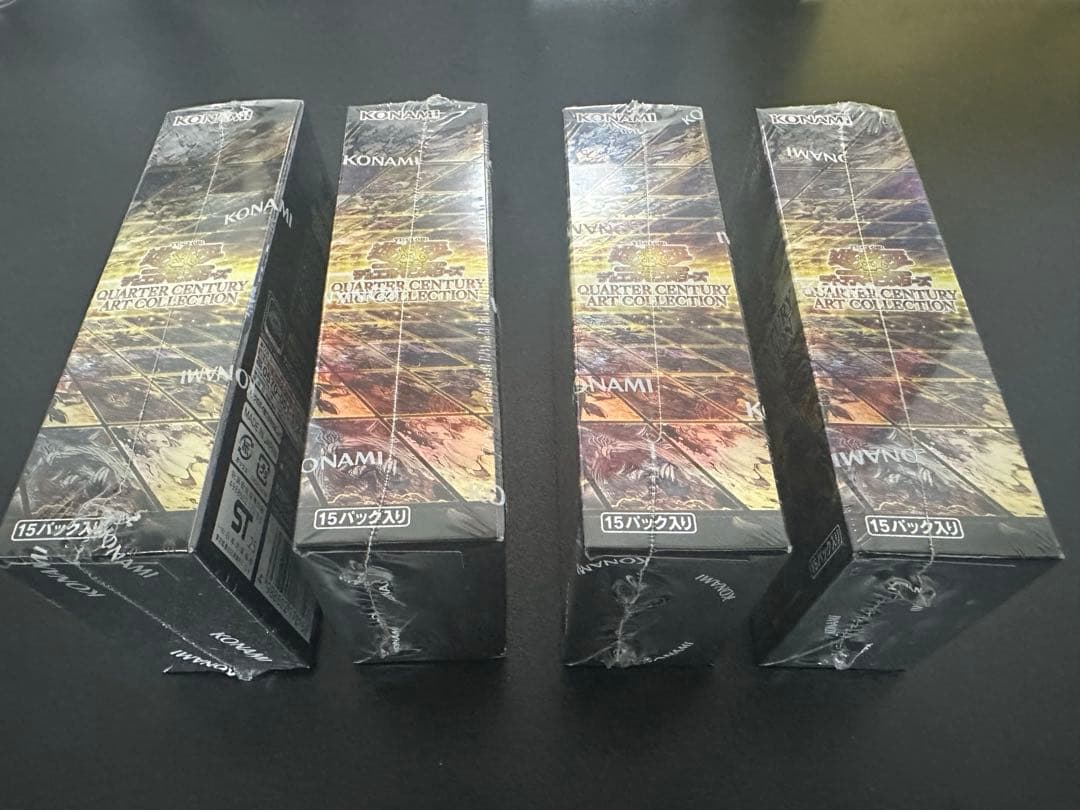 遊戯王 クォーターセンチュリー アートコレクション　シュリンク付き　4box