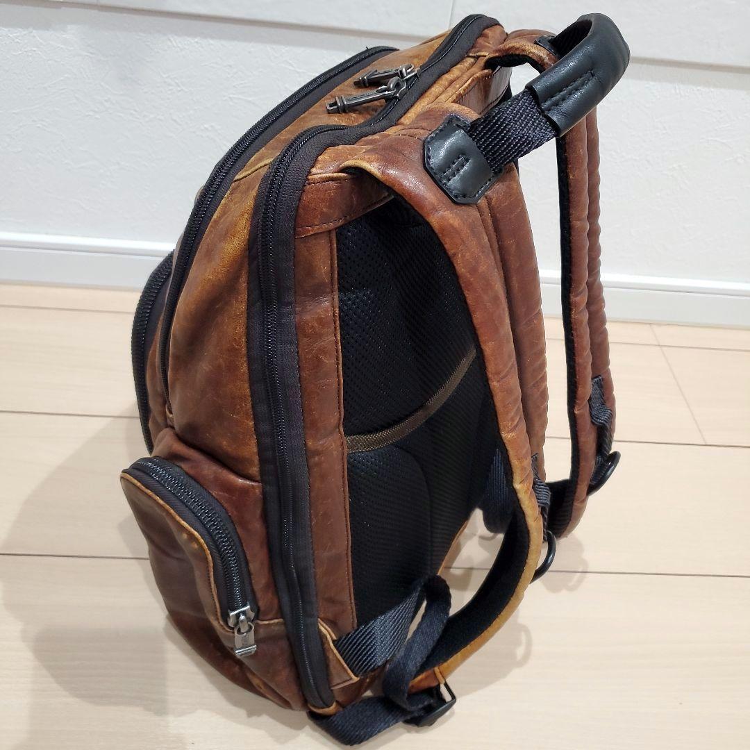【希少カラー、本革】TUMI NORMAN BACKPACK ダークブラウン