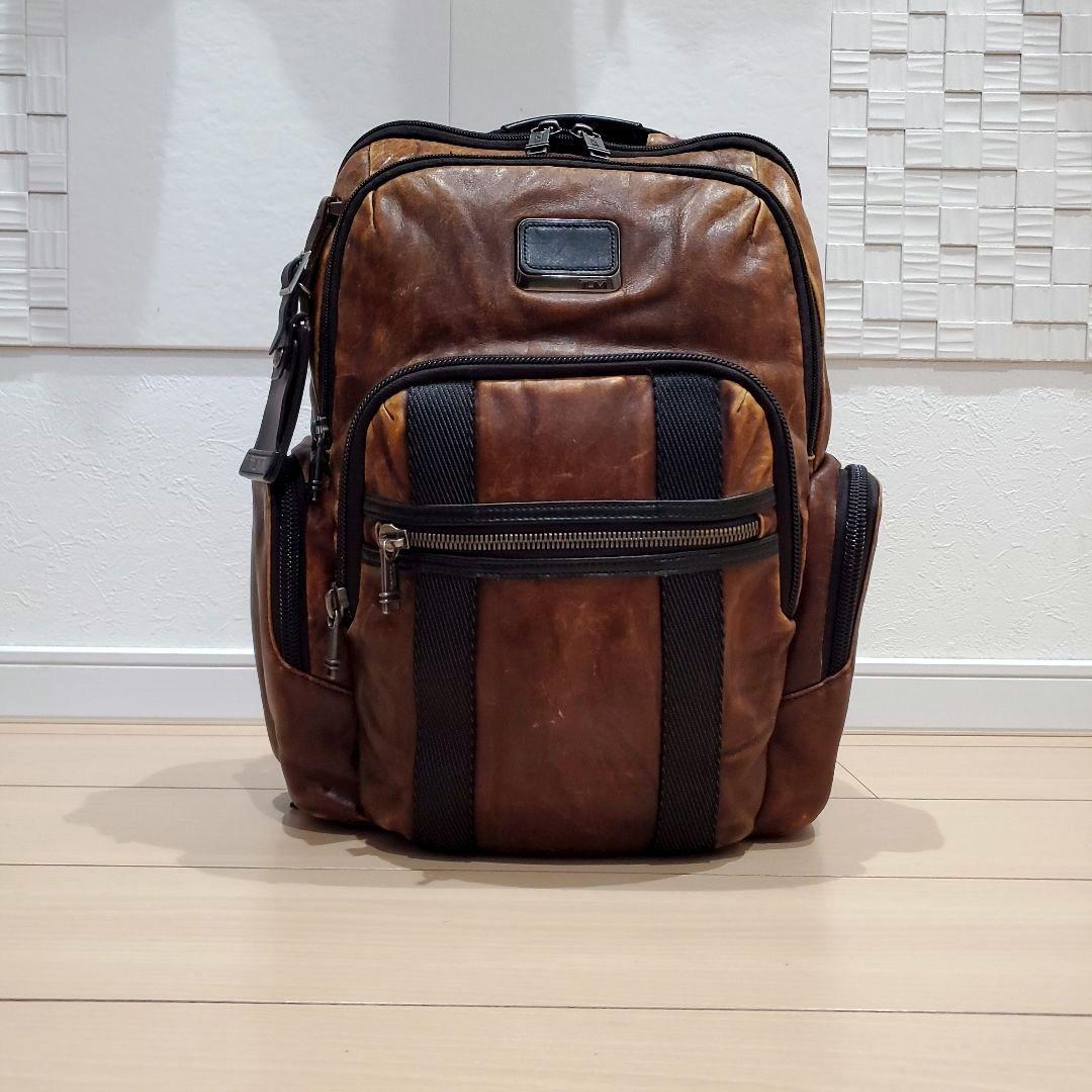 【希少カラー、本革】TUMI NORMAN BACKPACK ダークブラウン