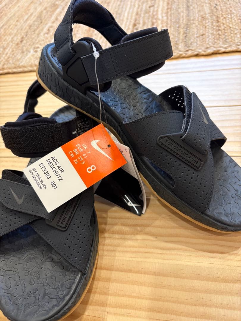 Nike Deschutz スポーツサンダル サイズ8 ブラック