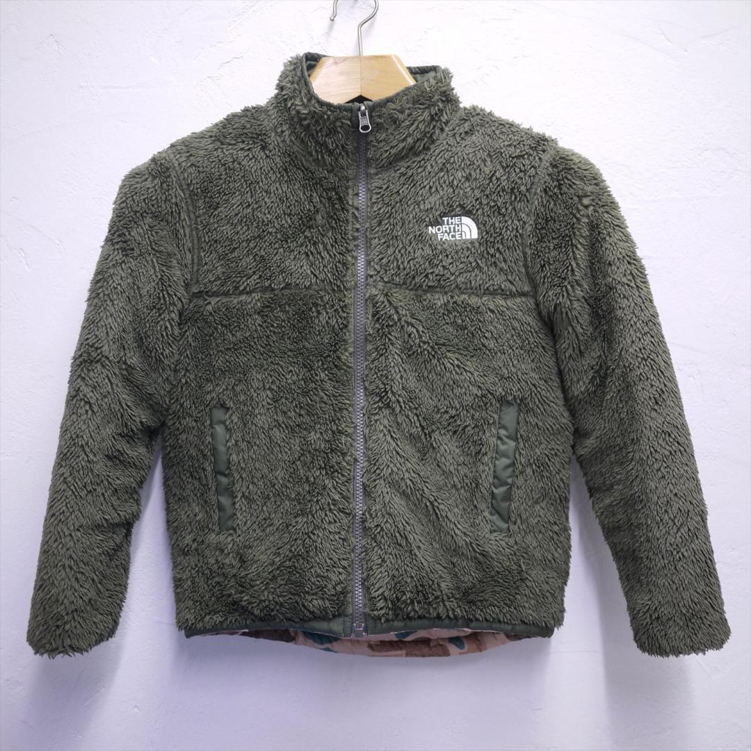 ノースフェイス リバーシブル キルティング ボア ジャケット キッズ S 古着