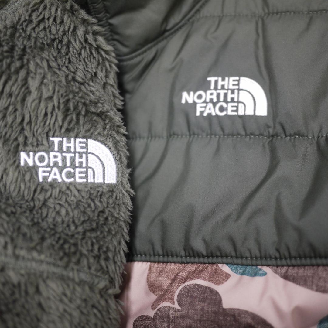 ノースフェイス リバーシブル キルティング ボア ジャケット キッズ S 古着