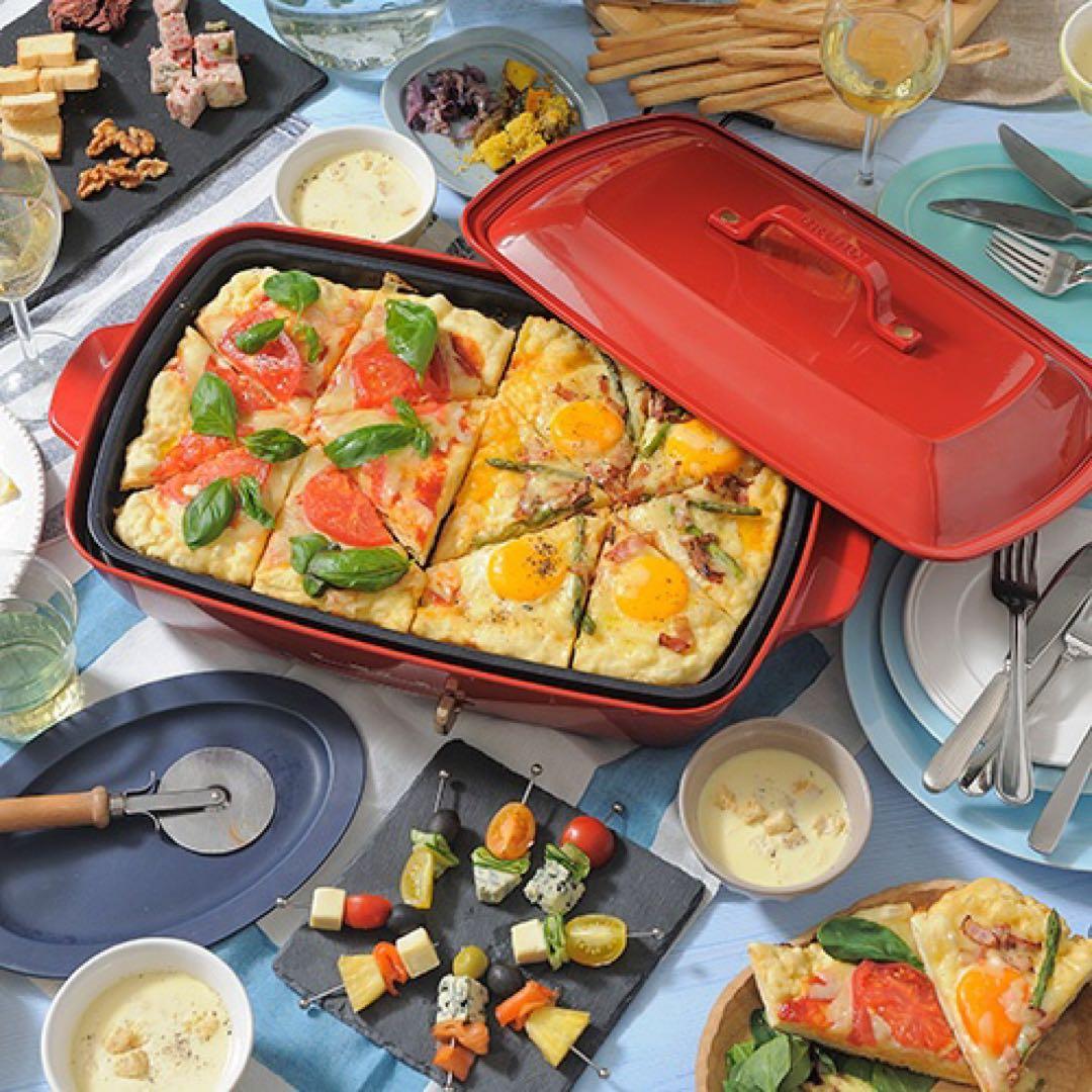 BRUNO ホットプレート グランデサイズ レッド 250度