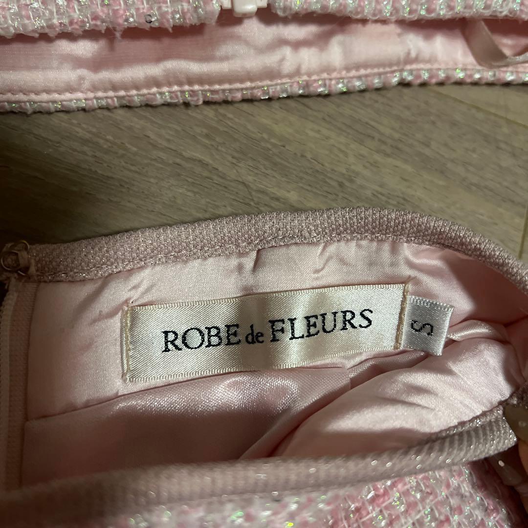 ローブドフルール キャバドレス ピンク ビジュー ミニドレス S