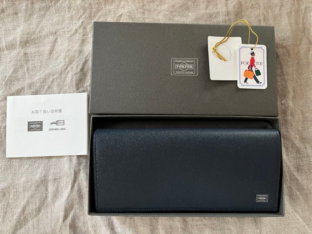 PORTERネイビー 財布 型番030-03083 日本製