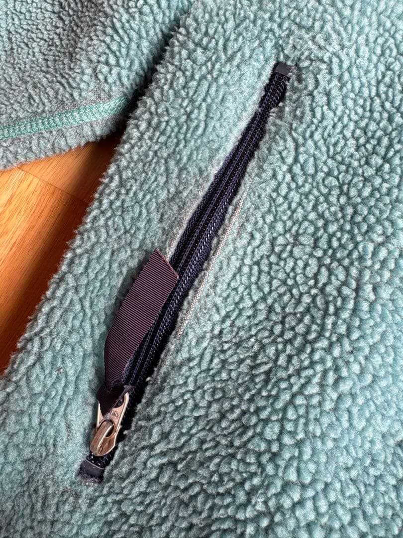 90's patagonia M ベビーレトロカーディガン シーグリーン