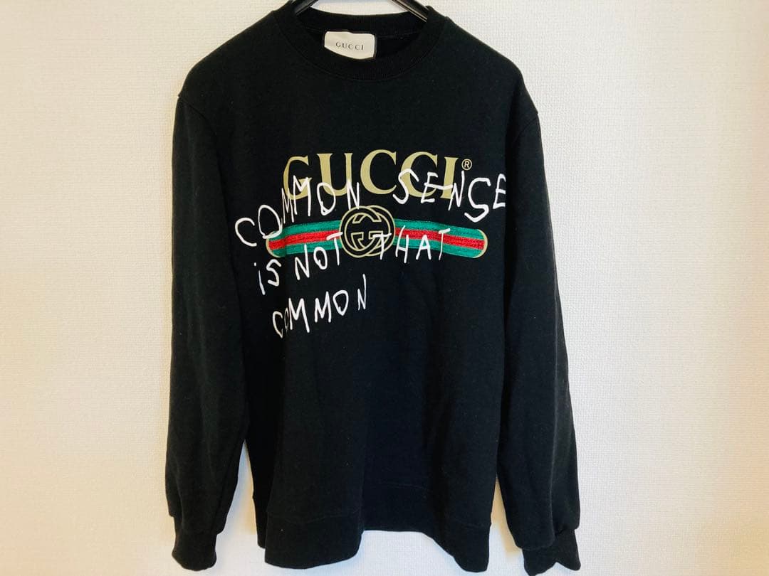【美品】GUCCI ブラック スウェット トレーナー
