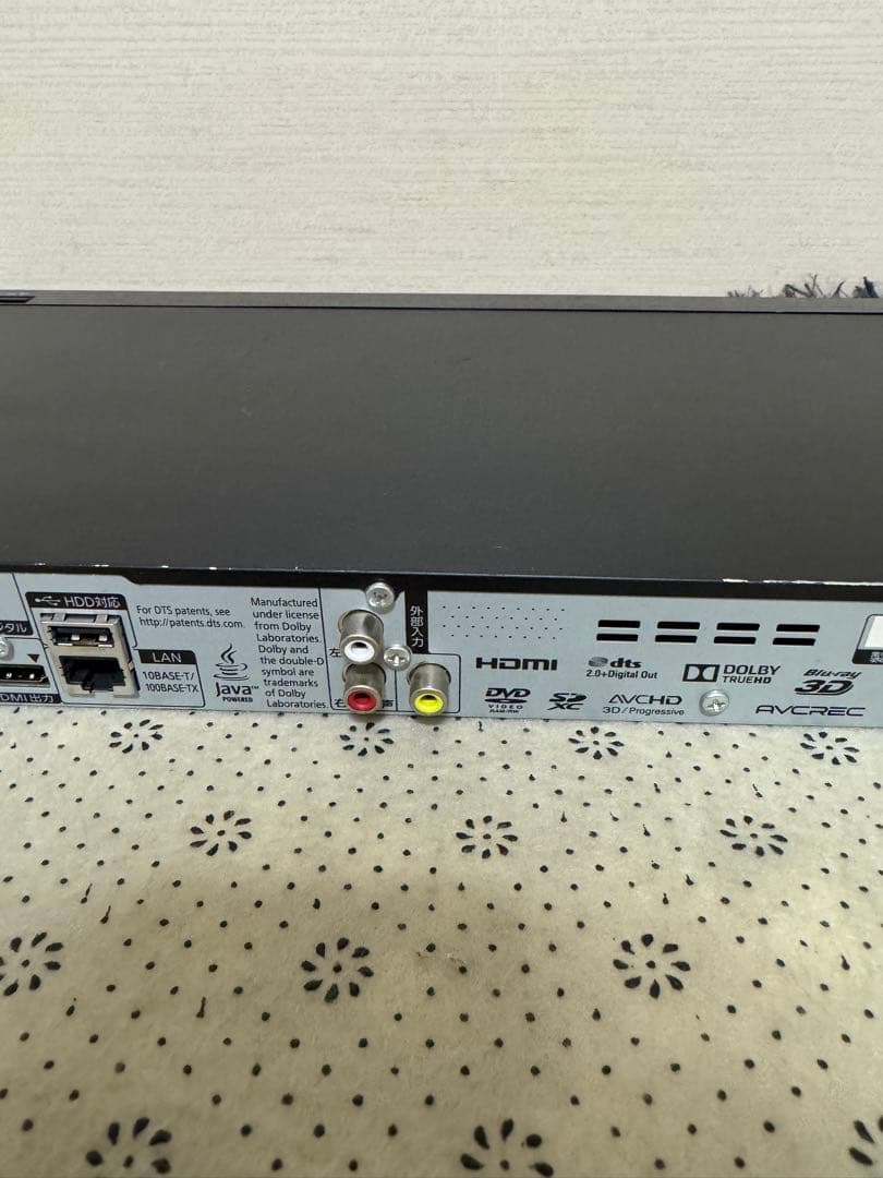 【動作確認済】Panasonic DMR-BRW510 ブルーレイレコーダー