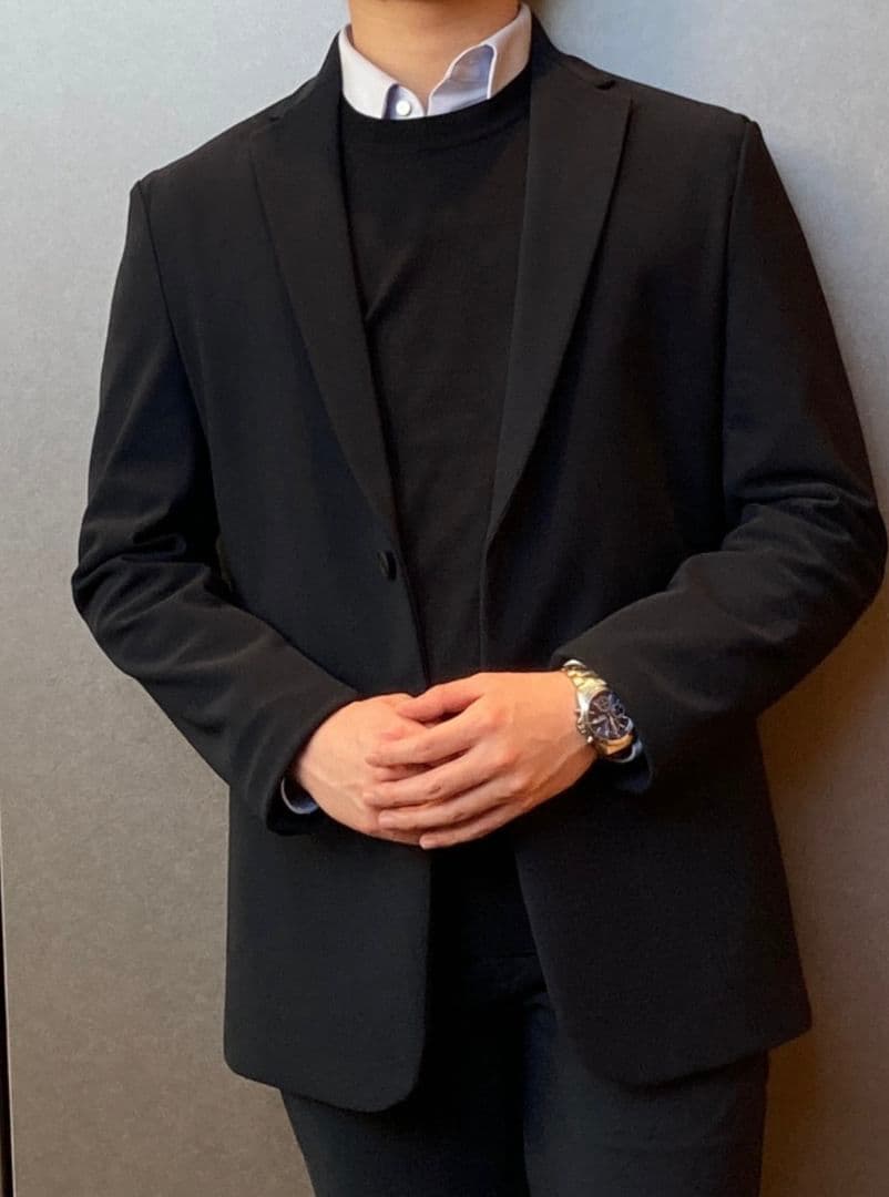 Theory ビジネスジャケット 黒　ウォッシャブル