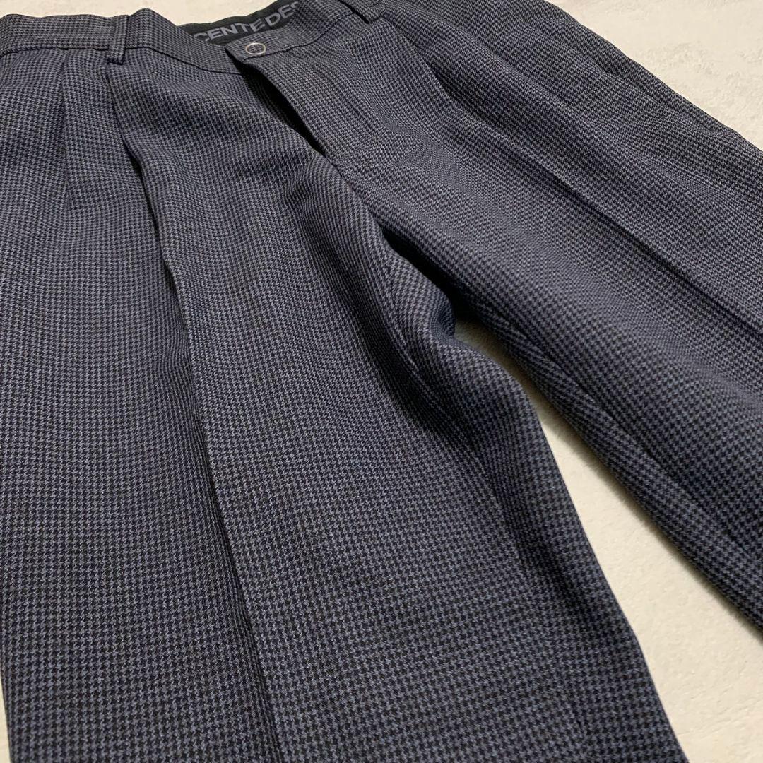 最終価格【美品】DESCENTE ハウンドトゥース 千鳥格子 スーツセットアップ