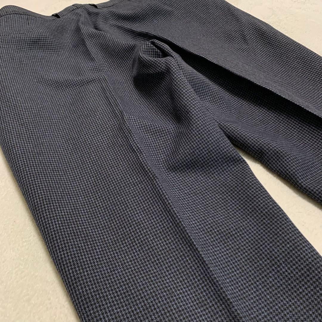 最終価格【美品】DESCENTE ハウンドトゥース 千鳥格子 スーツセットアップ