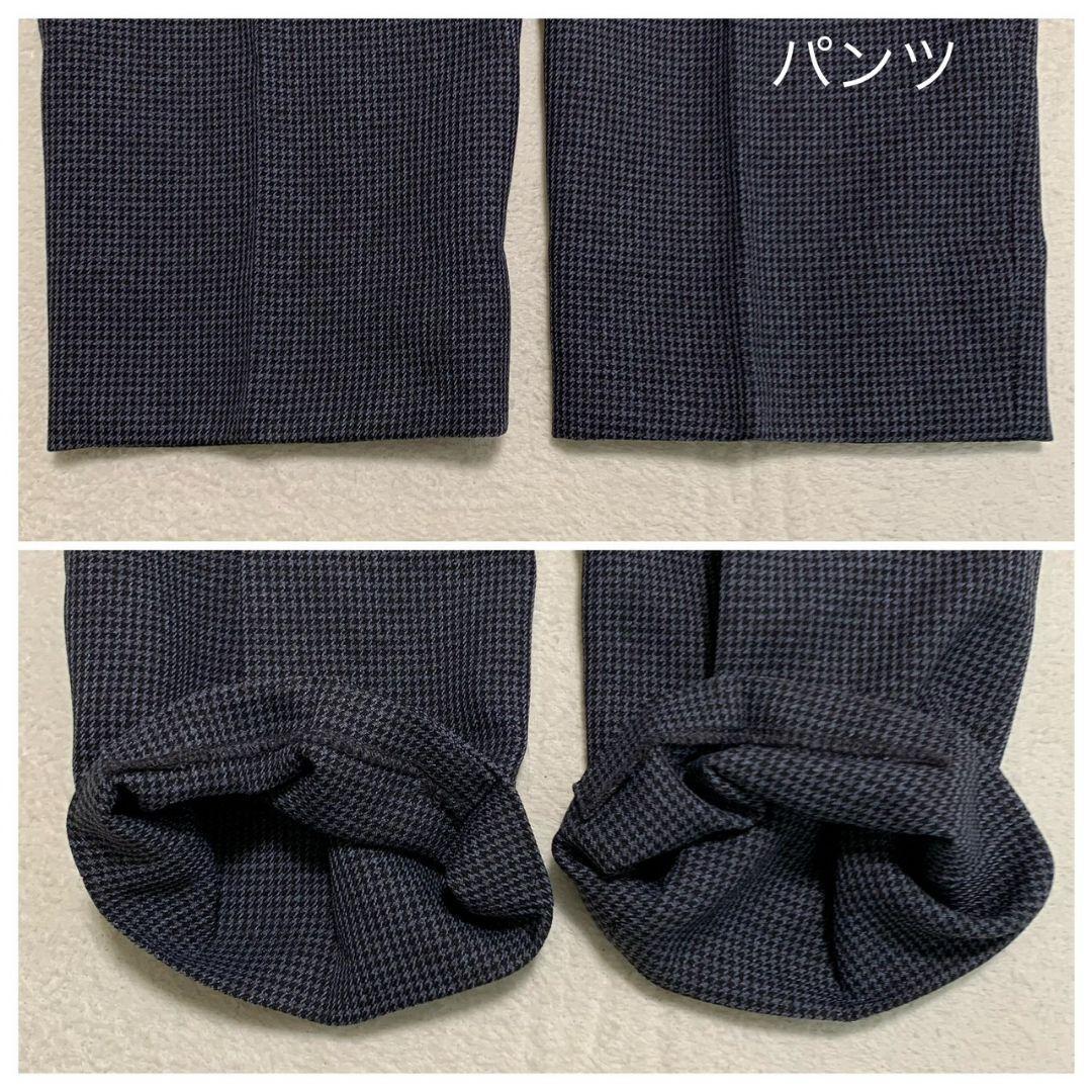 最終価格【美品】DESCENTE ハウンドトゥース 千鳥格子 スーツセットアップ