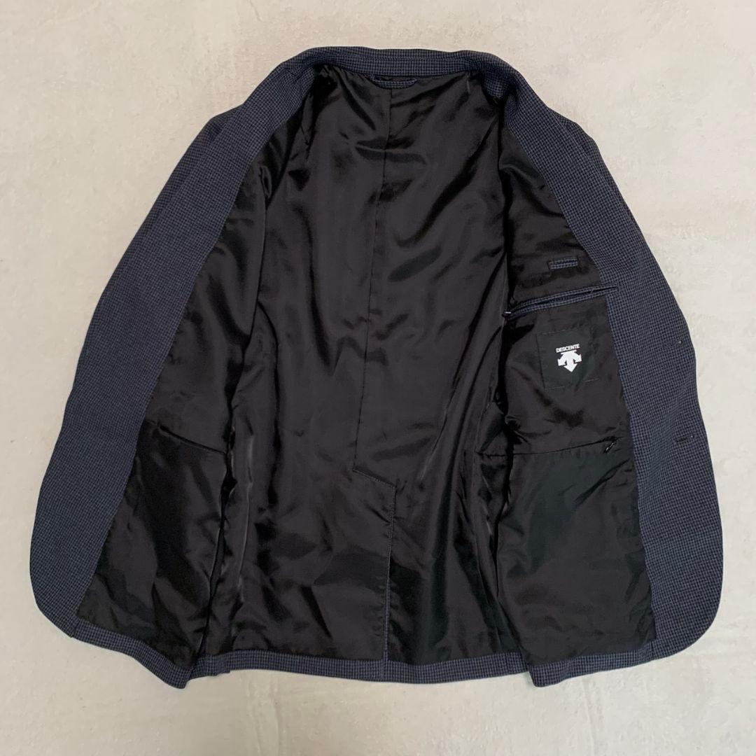 最終価格【美品】DESCENTE ハウンドトゥース 千鳥格子 スーツセットアップ