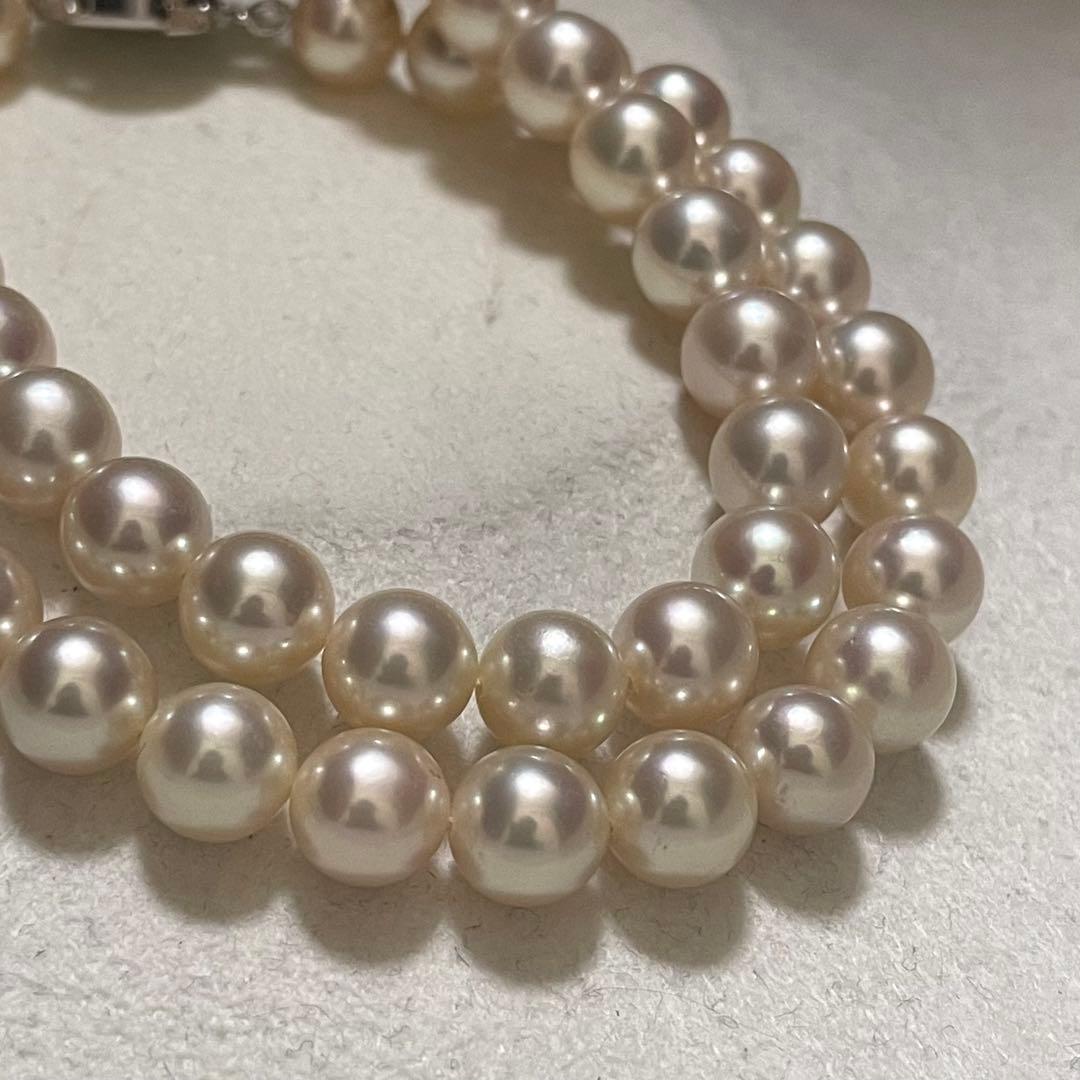 【極美品✨超大珠】 あこや真珠 ネックレス 8.0-8.5 パール 本真珠 テリ