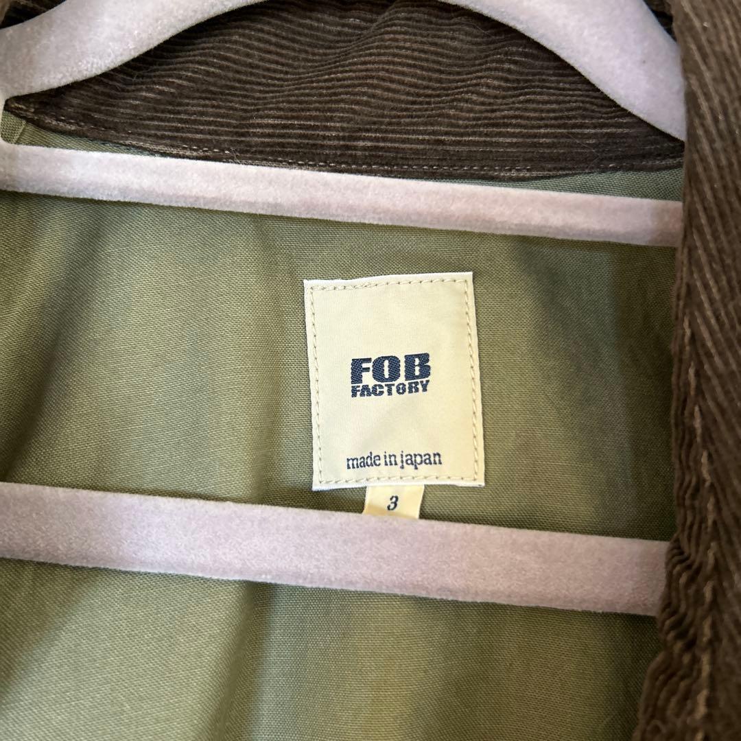 FOB FACTORY F2361 カバーオール L オリーブ