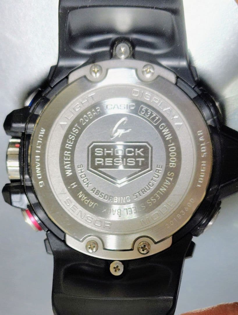G-SHOCK 電波時計 腕時計 タフソーラー GWN-1000B-1BJF