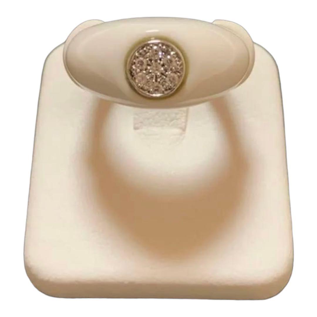 k18WG天然石ダイヤモンドリング