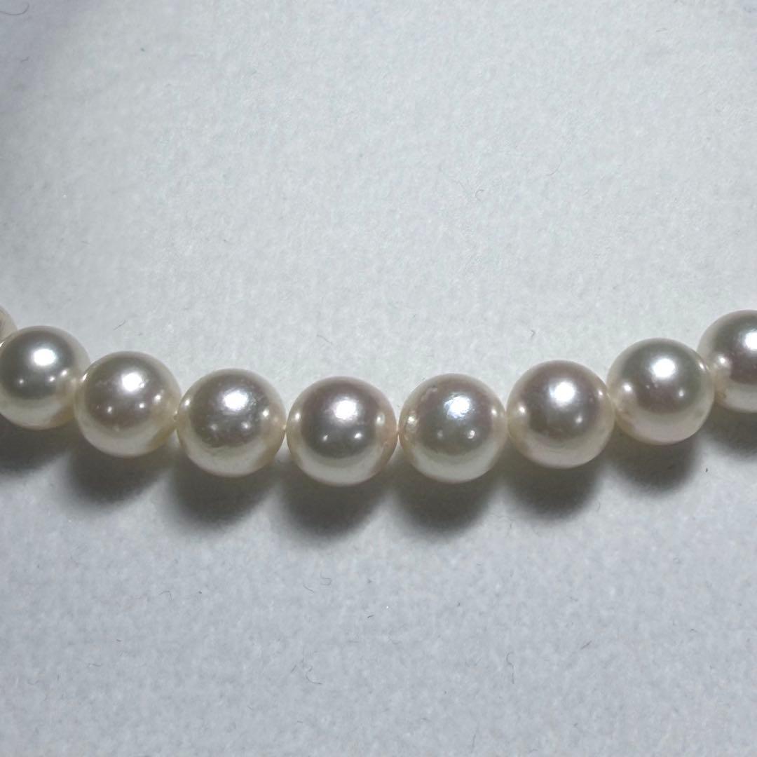 ね*★様 大珠★あこや真珠ネックレス アコヤパール 7.5〜8.0mm ホワイト