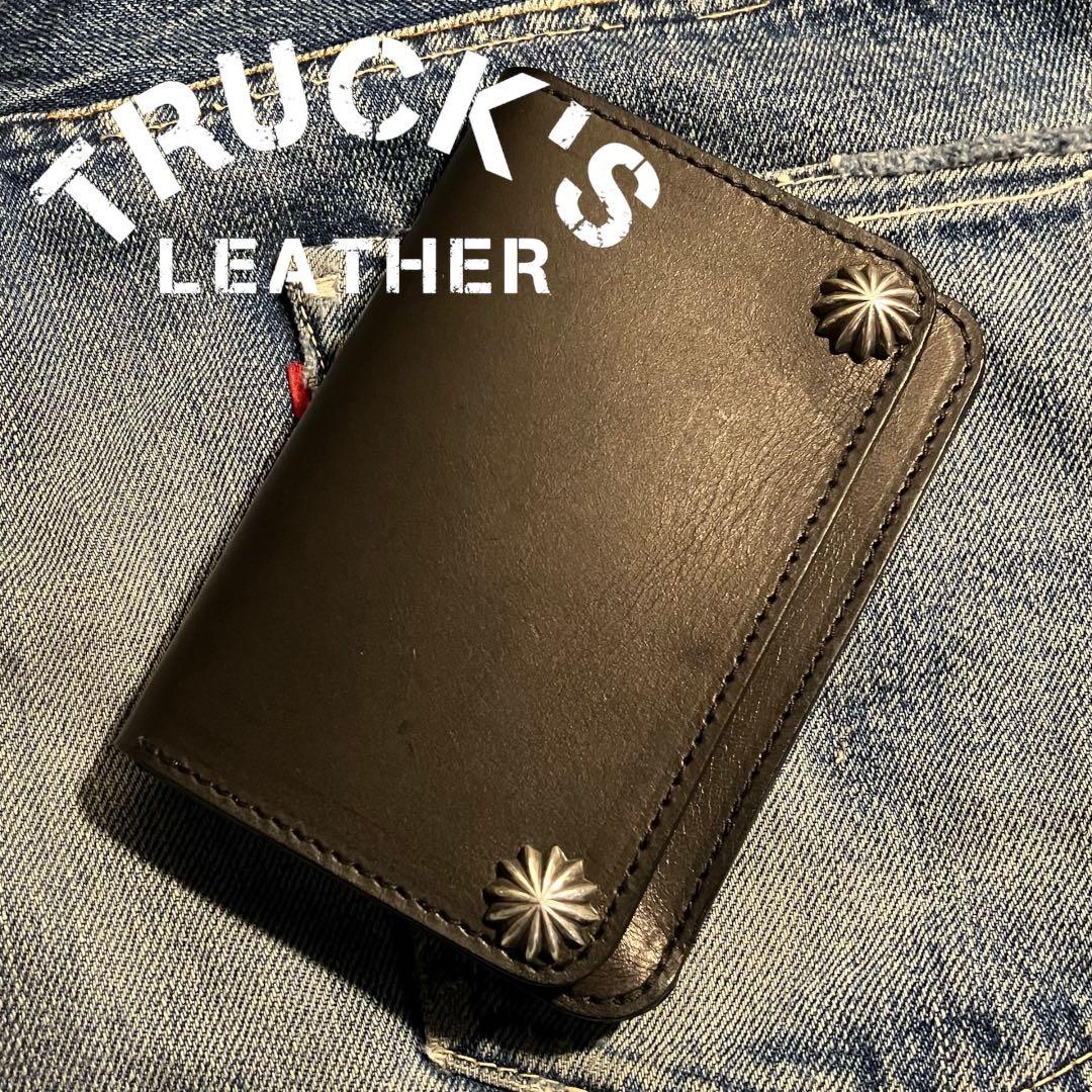 お札が折れない！ミドルトラッカーウォレット アポロコンチョ シルバー925 3層