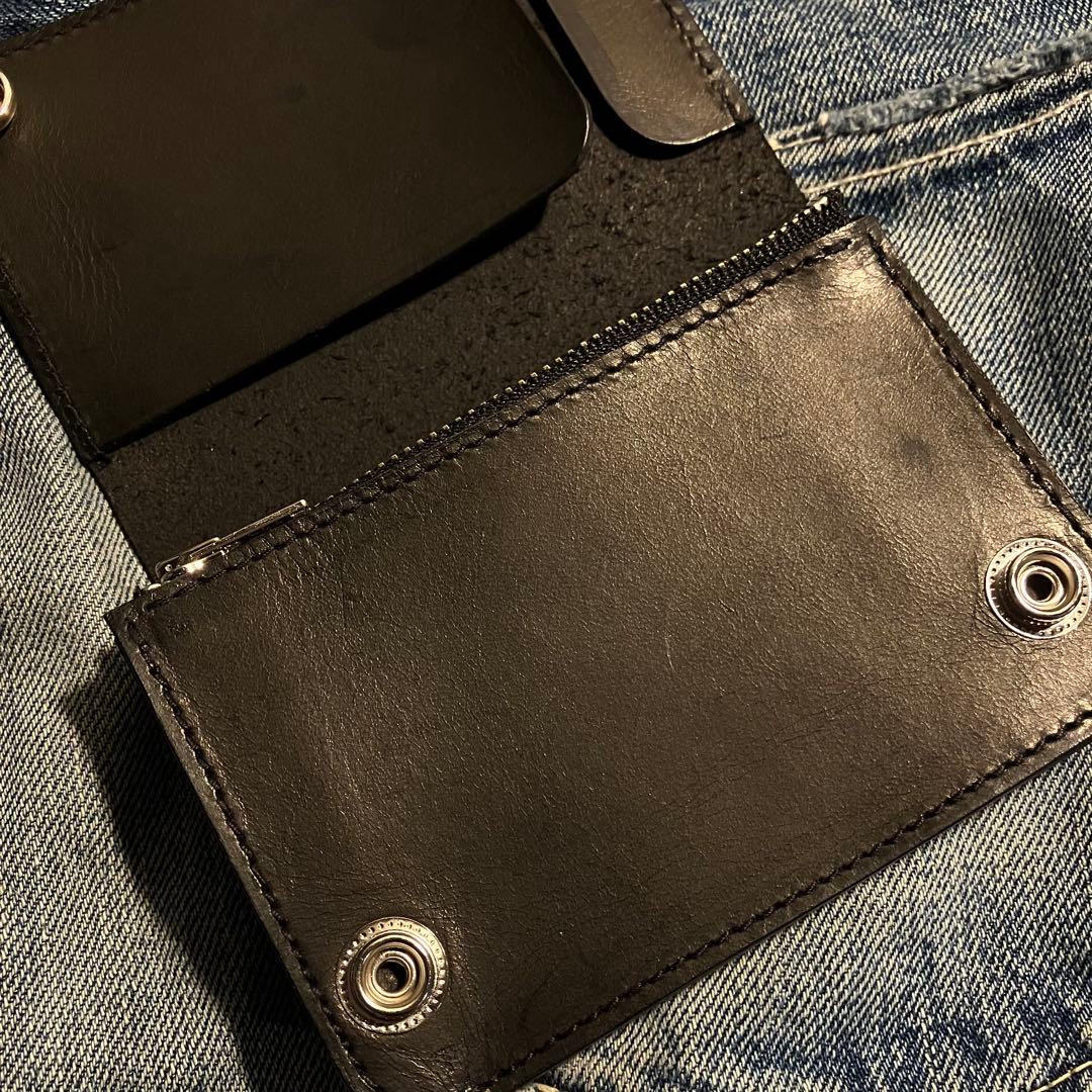 お札が折れない！ミドルトラッカーウォレット アポロコンチョ シルバー925 3層