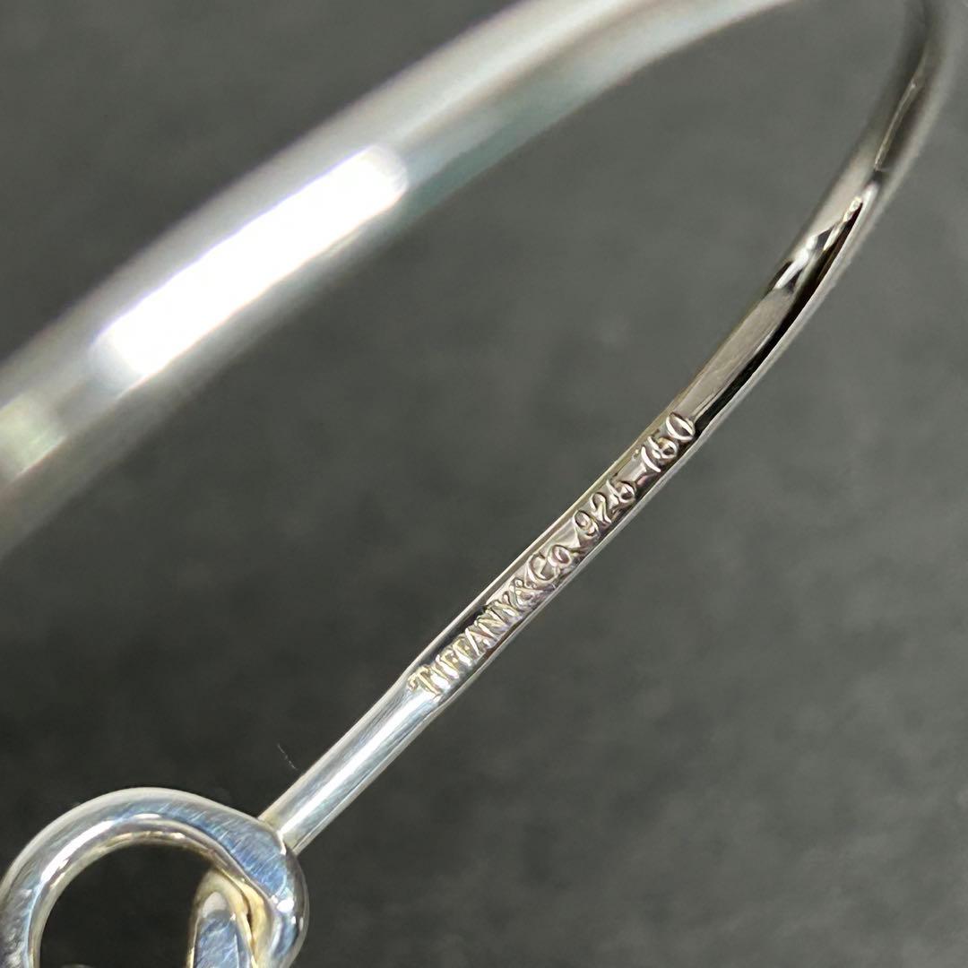 ティファニー バングル ラブノット シルバー925×ゴールド750 ブレスレット