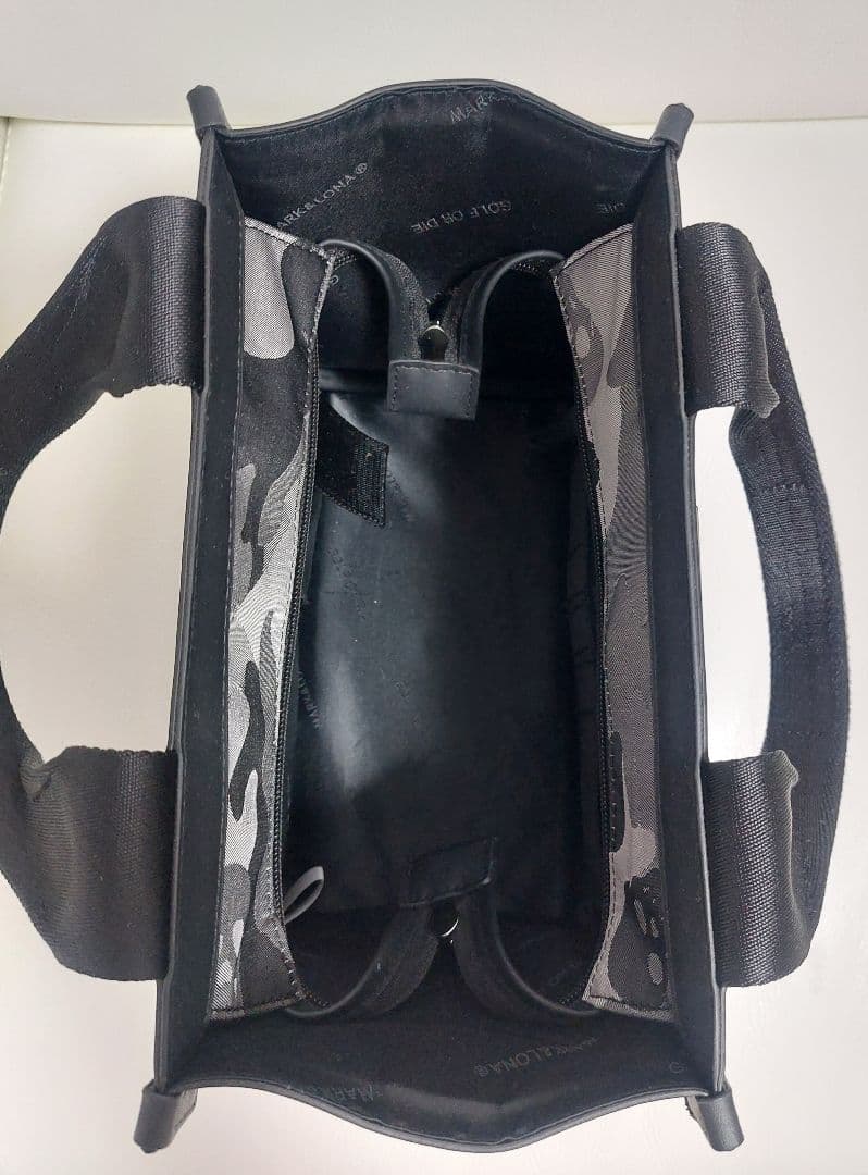 美品　マークアンドロナ　カートバッグ　オリジナルカモジャカート　ブラック