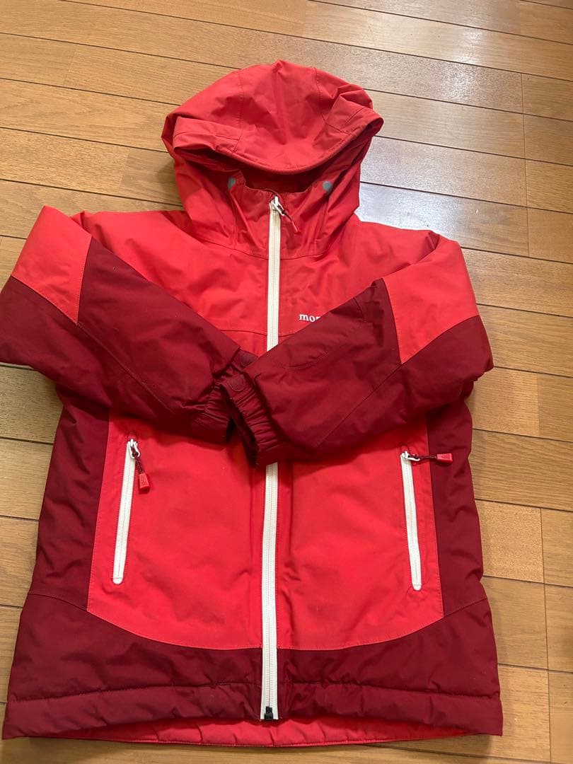 mont-bell 子供用スキーウェアセット 120サイズ 赤